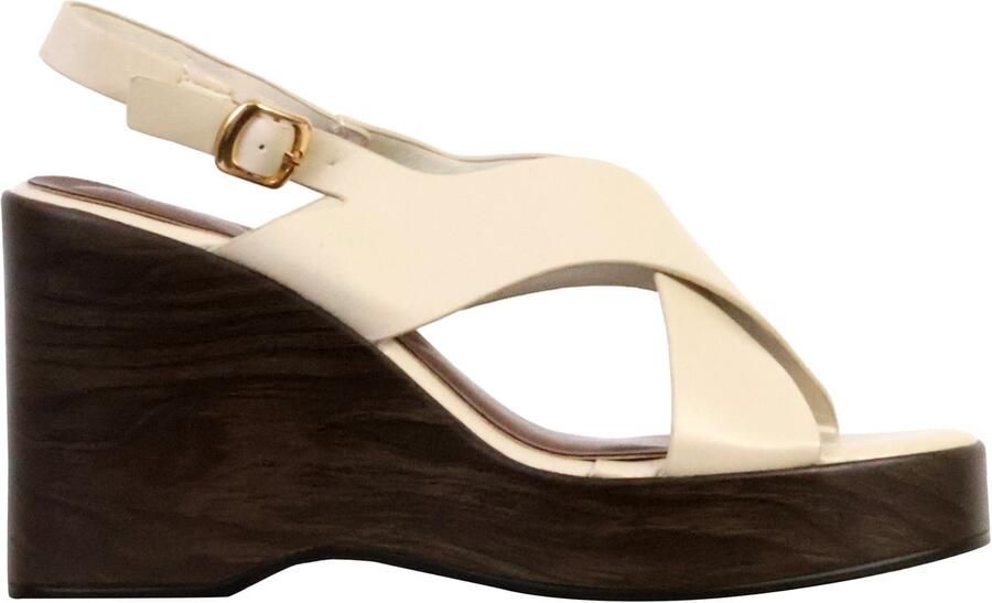 Super Mode Sandalen met plateauzool en bandje van R and BE