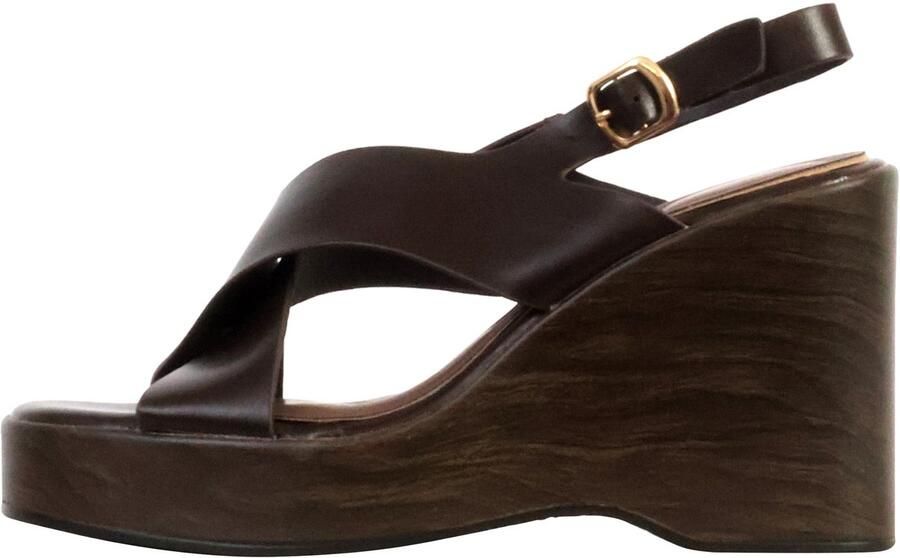 Super Mode Sandalen met plateauzool en bandje van R and BE