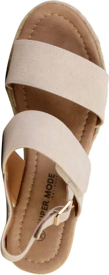 Super Mode Sandalen met plateauzool en riempje - Foto 2