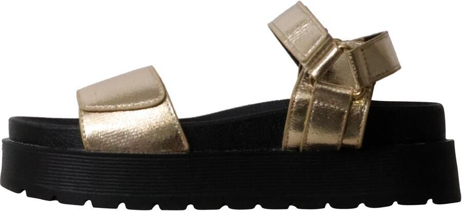 Super Mode Joalice sandalen met klittenband en plateauzool