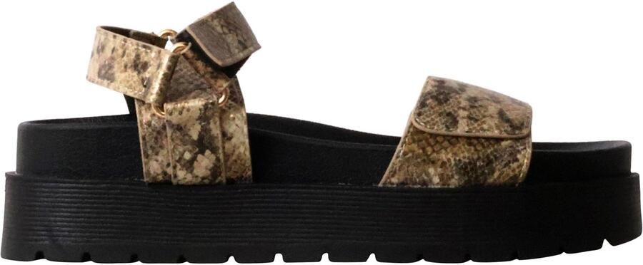 Super Mode Joalice-sandalen met klittenband en plateauzool