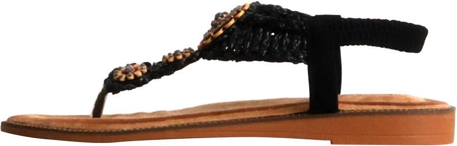 Super Mode Sandaal 'Flache Sandalen zum Hineinschlüpfen' zwart - Foto 4