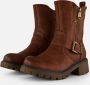 Supercracks Biker boots cognac Pu Dames - Thumbnail 1