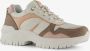 Supercracks dames dad sneakers beige roze Uitneembare zool - Thumbnail 9