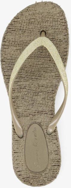 Super Cracks Teenslippers in goud voor Dames 705701–92