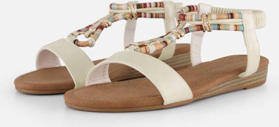 Supercracks Sandalen beige Textiel Dames