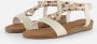 Supercracks Sandalen beige Textiel Dames - Thumbnail 1