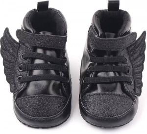 Supercute baby sneakers Wings Vleugels zwart 6 tot 9 maanden
