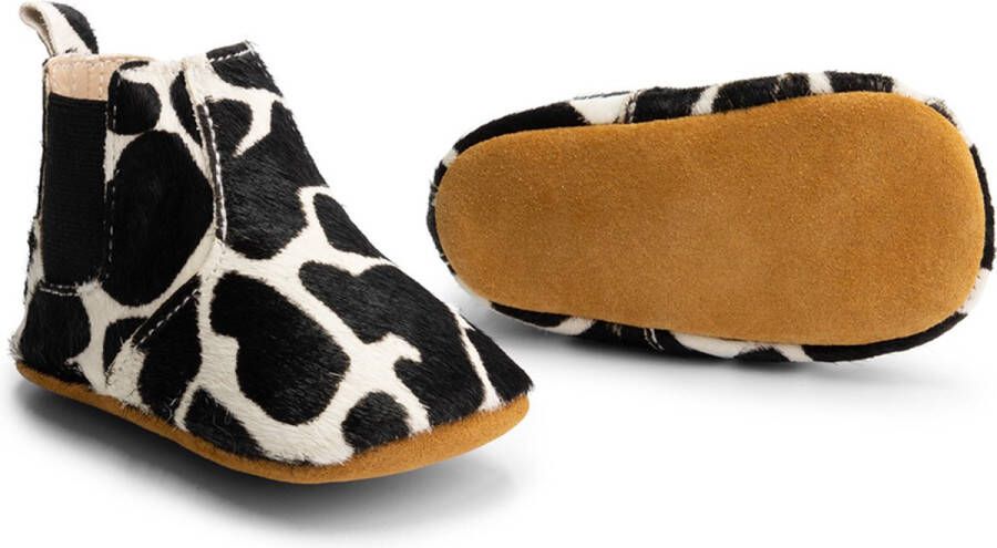 Supercute enkelaarsjes Chelsea boots dierenprint giraffeprint 6 12 maanden - Foto 1