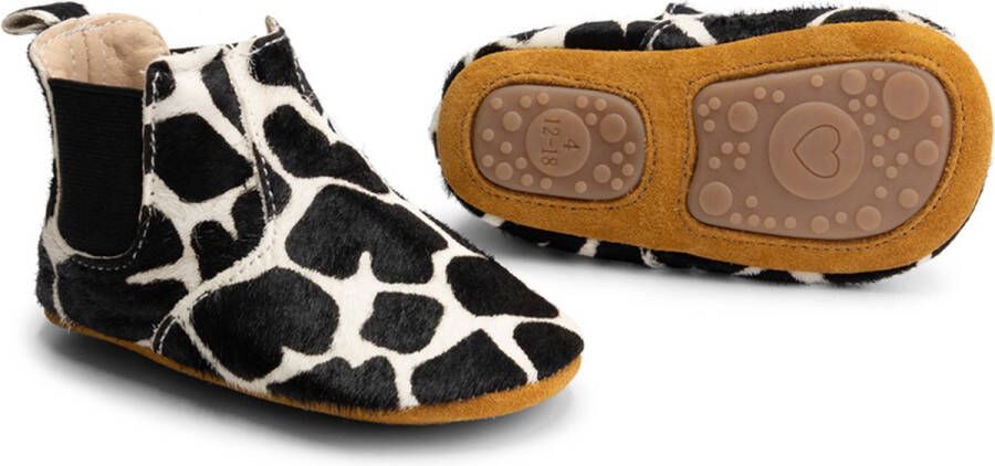 Supercute enkellaarsje Chelsea boots dierenprint giraffe print 12 18 maanden - Foto 1
