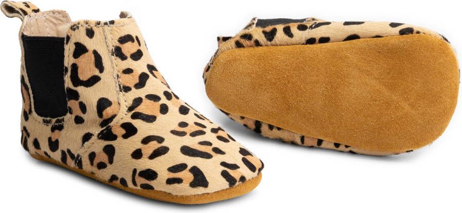 Supercute enkellaarsje Chelsea boots dierenprint panterprint 6 12 maanden - Foto 3