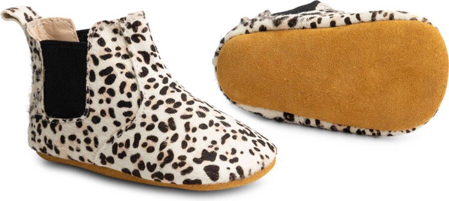Supercute enkellaarsjes Chelsea boots dierenprint luipaardprint 6 12 maanden - Foto 1