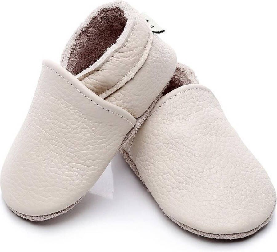 Bekijk het internet debat Barcelona Supercute Leren baby sloffen Ecru 0 6 maanden Leer Babyschoenen Jongen  Meisje Kraamkado Babyshower - Schoenen.nl