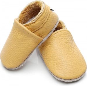 Supercute Leren Baby Sloffen Geel 0 6 Maanden Leer Babyschoenen Kraamcadeau Babyshower