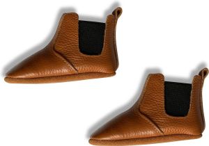 Supercute leren kinderlaarsjes baby laarsjes enkellaarsjes cognac bruin 12 t m 18 maanden