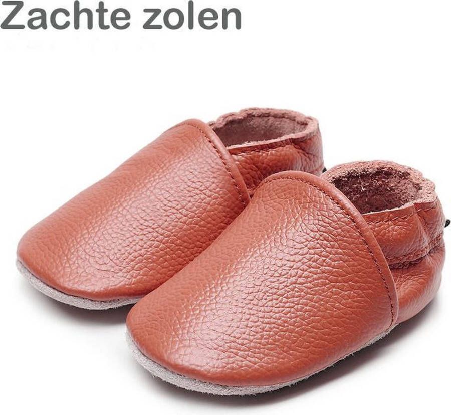 Supercute sloffen cognacbruin babyschoenen 18 t m 25 maanden