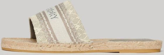 Superdry Canv Overlay Espadrilles Grijs Vrouw
