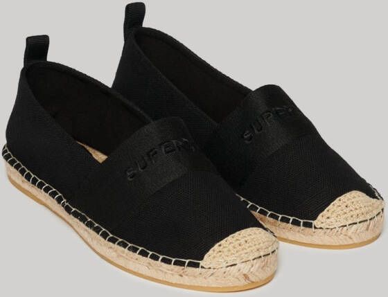 Superdry Canvas Espadrilles Zwart Vrouw