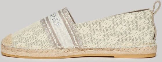 Superdry Canvas Overlay Espadrilles Grijs Vrouw