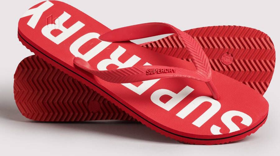 Superdry Code Essential Slippers Rood Man