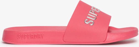 Superdry Code Logo Vegan Pool Slippers Roze Vrouw