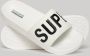 Superdry Core Vegan Pool Slippers Wit Man - Thumbnail 1