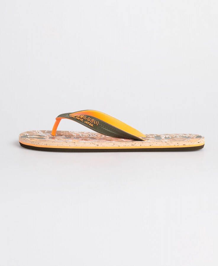 stof in de ogen gooien langs Sjah Superdry Cork Flip Flop Heren Slippers Fluro Orange - Schoenen.nl