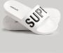 Superdry Sport Code Core Pool Slide badslippers kobaltblauw wit - Thumbnail 2