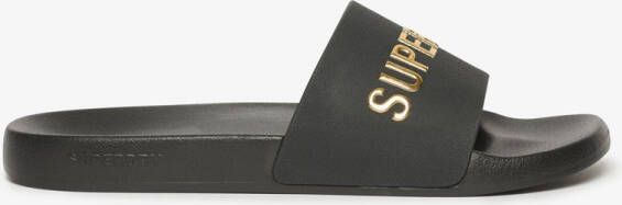 Superdry Logo Pool Slippers Zwart Man