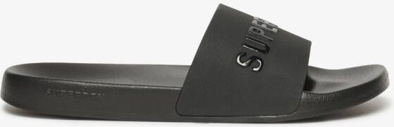 Superdry Logo Pool Slippers Zwart Man
