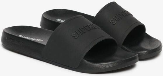 Superdry Logo Slippers Zwart Man