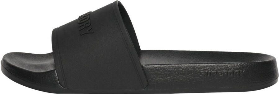 Superdry Logo Slippers Zwart Man