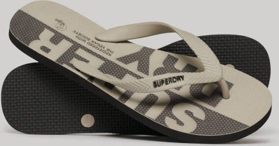 Superdry Logo Vegan Slippers Goud Man