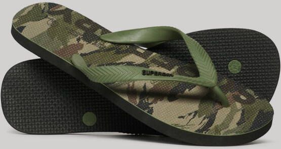 Superdry Logo Vegan Slippers Groen Man