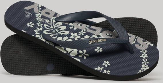 Superdry Logo Vegan Slippers Zwart Man