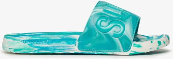 Superdry Marble Slippers Blauw Vrouw