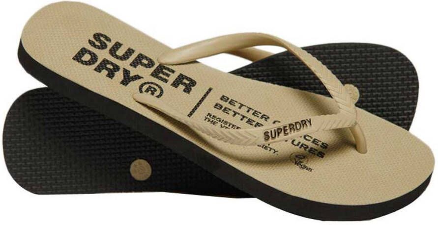Superdry Studios Vegan Slippers Beige Vrouw