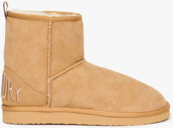 Superdry Suede Sherpa Ankle Sneeuwlaarzen Beige Vrouw