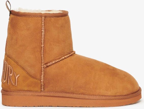 Superdry Suede Sherpa Ankle Sneeuwlaarzen Bruin Vrouw