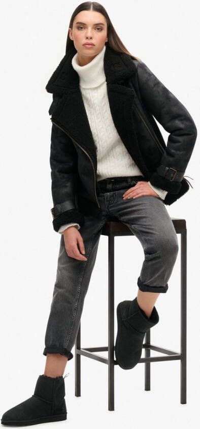 Superdry Suede Sherpa enkellaarsjes Dames Laarzen