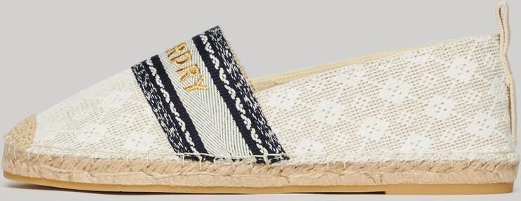 Superdry Canvas espadrilles met overlay Dames Espadrilles