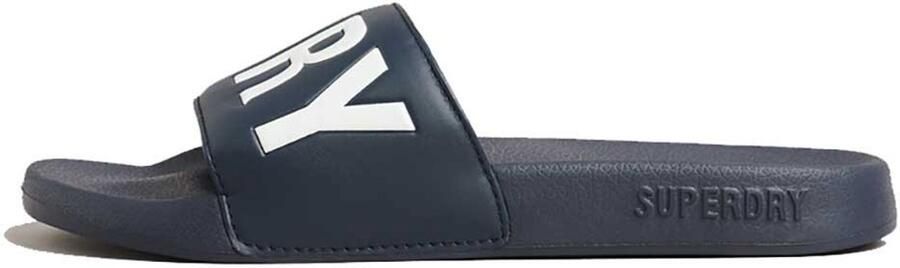 Superdry Code Core Vegan Pool Slippers Blauw Vrouw
