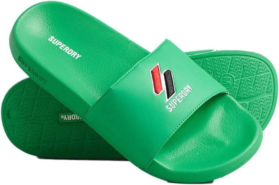 Superdry Code Essential Pool Slippers Groen Vrouw