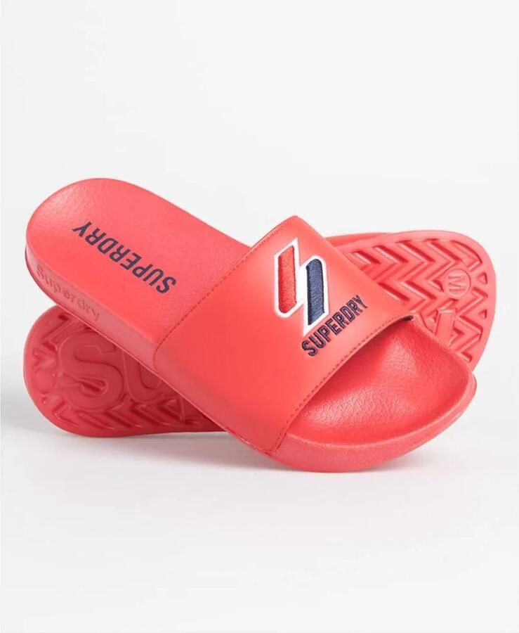 Superdry Sport Core Pool Slide badslipper rood
