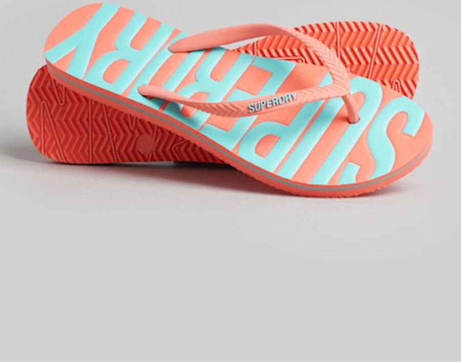 Superdry Dames Veganistische Vintage teenslippers