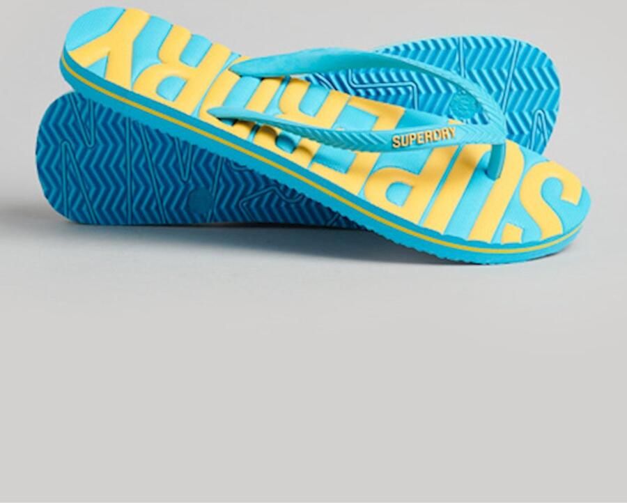 Superdry Dames Veganistische Vintage teenslippers