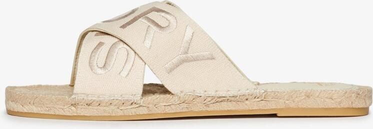 Superdry Espadrille slippers met gekruiste bandjes Dames Slippers - Foto 2