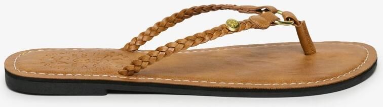 Superdry Gevlochten Teenslippers Van Kunstleer Dames Slippers