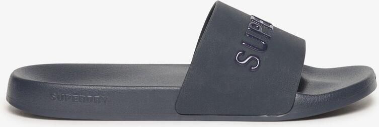 Superdry Logo Pool Slippers Zwart Man