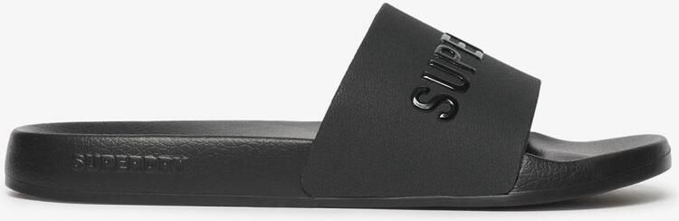 Superdry Logo Vegan Pool Slippers Zwart Vrouw